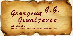Georgina Gemaljević vizit kartica